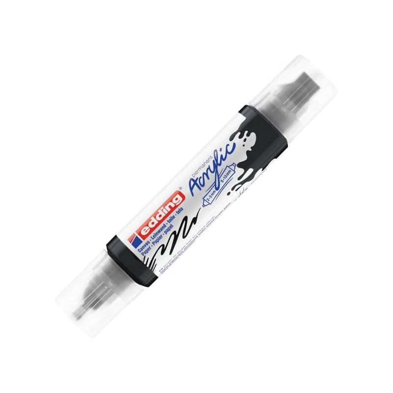 edding 5400 3D dvostruka akrilna olovka s dvostrukom bojom - 901, black