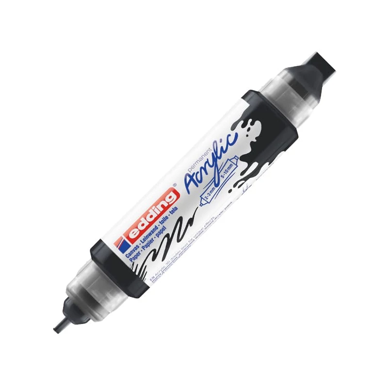 edding 5400 3D dvostruka akrilna olovka s dvostrukom bojom - 901, black