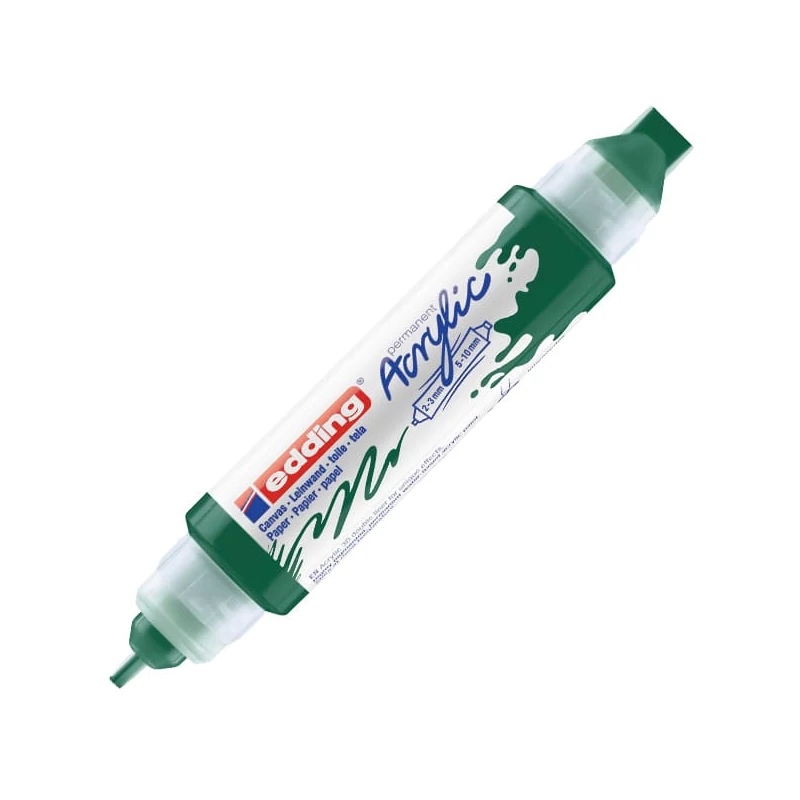 edding 5400 3D dvostruka akrilna olovka s dvostrukom bojom - 904, moss green