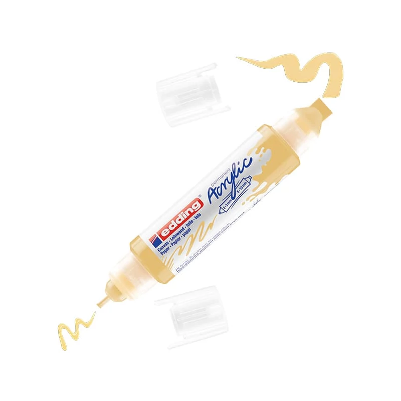 edding 5400 3D dvostruka akrilna olovka s dvostrukom bojom - 915, pastel yellow