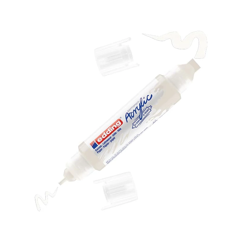 edding 5400 3D dvostruka akrilna olovka s dvostrukom bojom - 922, traffic white