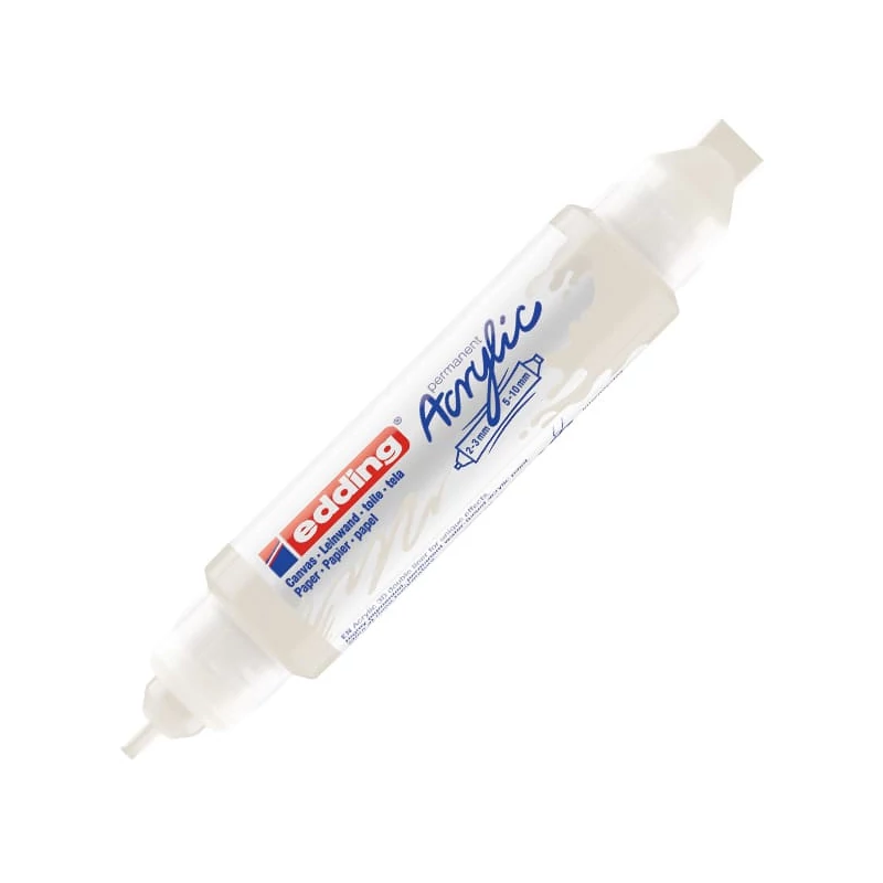 edding 5400 3D dvostruka akrilna olovka s dvostrukom bojom - 922, traffic white