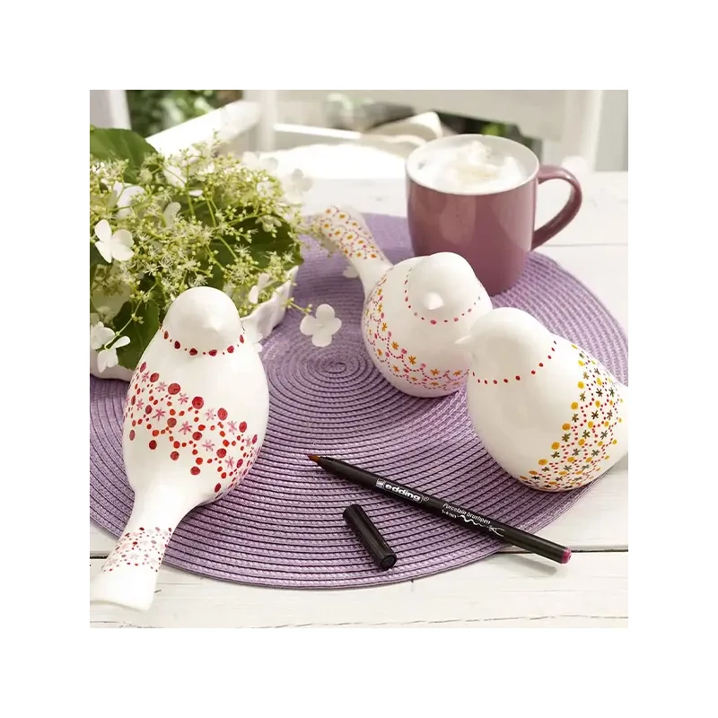 Set flomastera za porculanske četke - Topla boja
