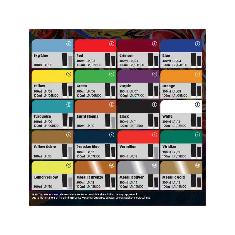 Essdee lino tinta Lino Ink, 300 ml, na bazi vode - 02 crvena