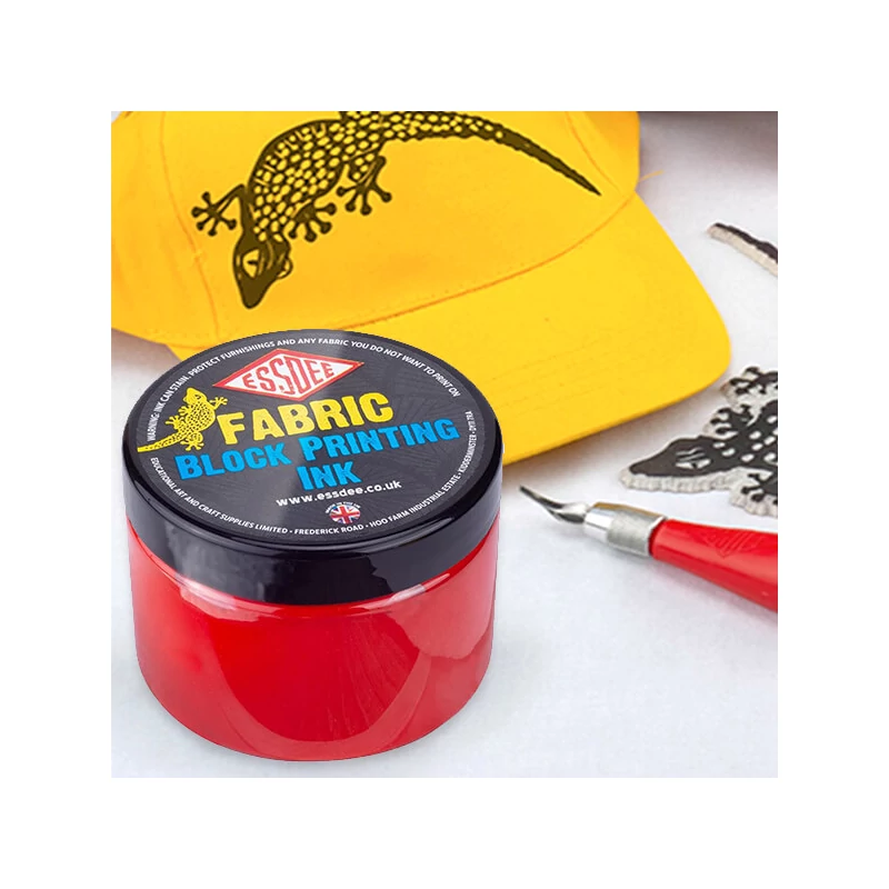 Essdee lino boja za tekstil, 150 ml, na bazi vode - crvena