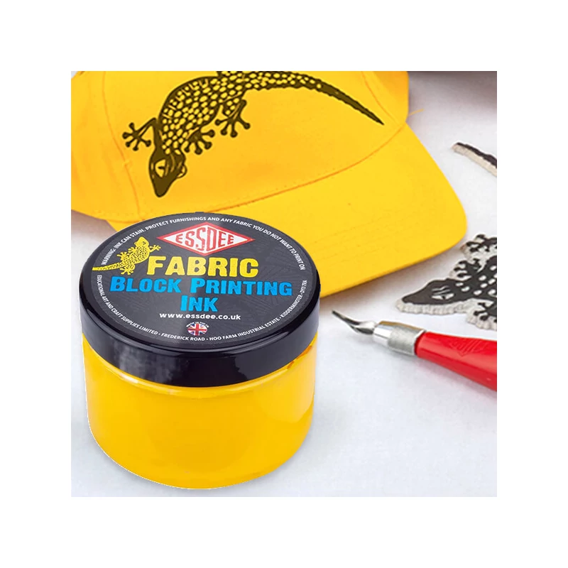 Essdee lino boja za tekstil, 150 ml, na vodenoj bazi - žuta