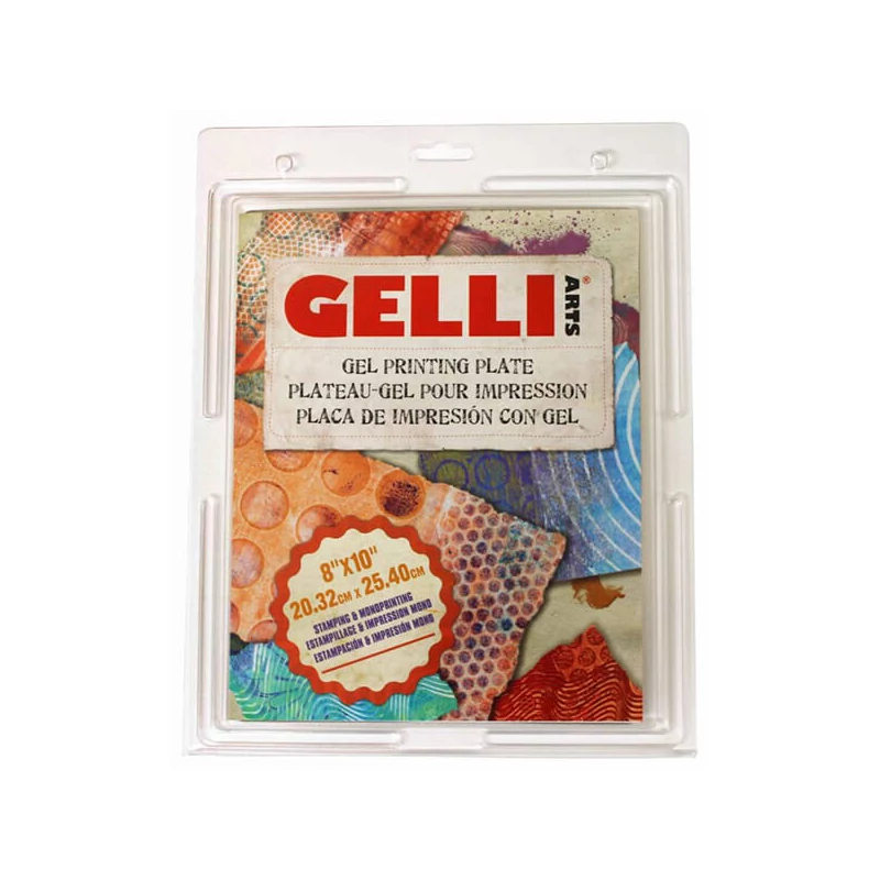 Gel list, Gelli Arts print list - 8x10", 20.3x25.4 cm
