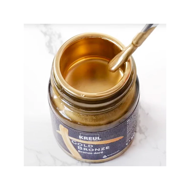 Tekuća metalna smola boja, Kreul, 50 ml - Gold Bronze