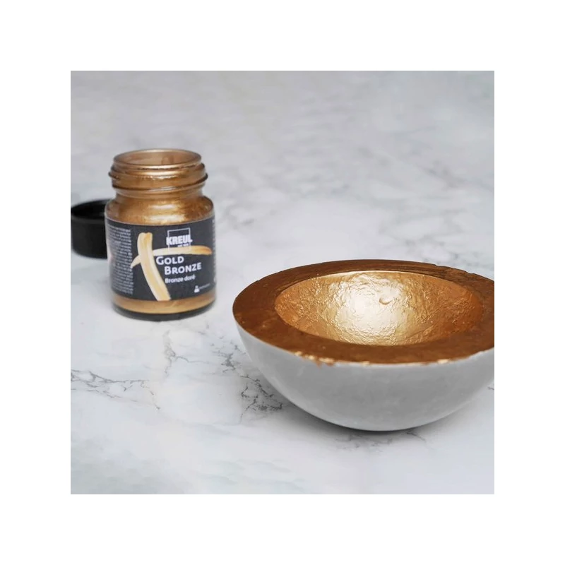 Tekuća metalna smola boja, Kreul, 50 ml - Gold Bronze