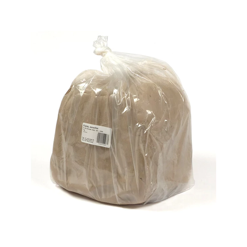 Glinena masa, šamotirana, 5 kg – bijela nakon pečenja