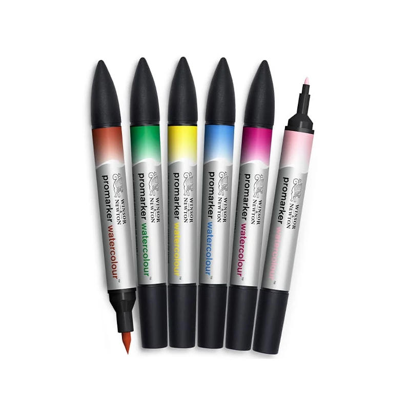 Promarker Watercolor dvostrani kist od filca - 6 kom, cvjetni tonovi