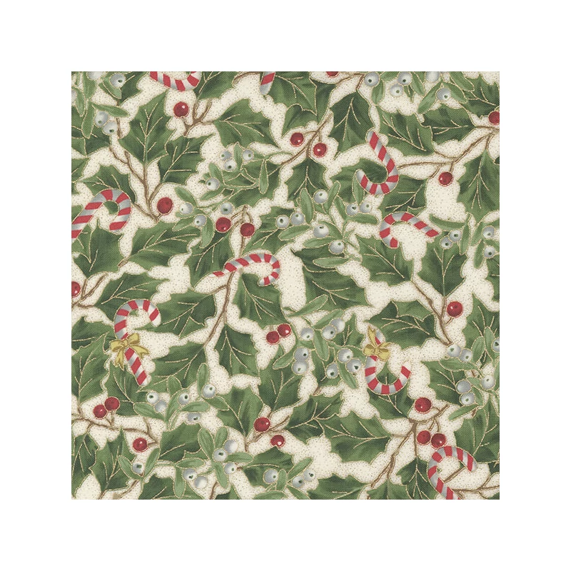 Patchwork tkanina - Moda - Merry Manor Metallic 33662-11M