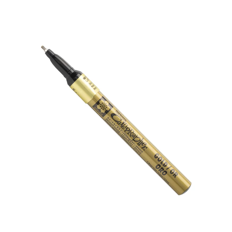 Sakura Pen-Touch Calligrapher kaligrafski lak filc, fini (1,8 mm) - zlatni