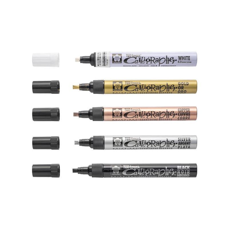 Sakura Pen-Touch Calligrapher kaligrafski lak filc, srednji (5 mm) - bakar