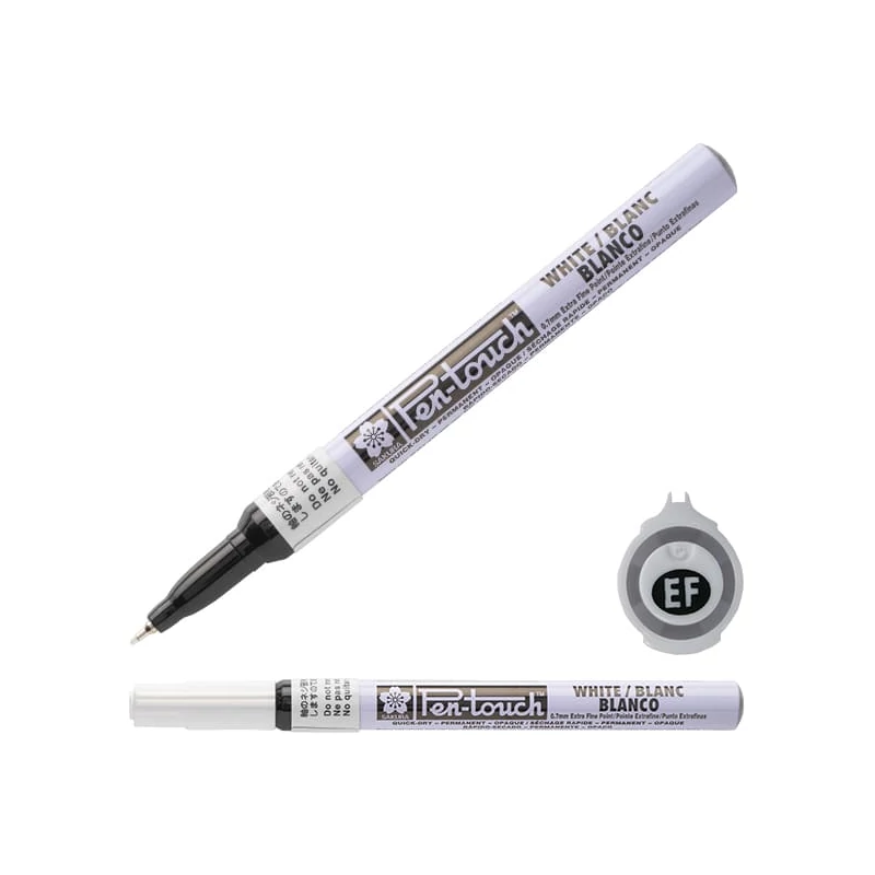Sakura Pen-Touch lak filc, ekstra fini (0,7 mm) - bijeli