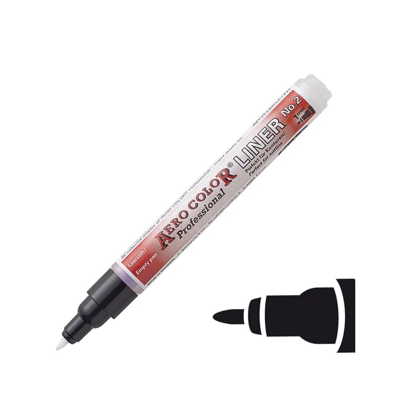 Schmincke AERO COLOR Professional LINER flomaster na ponovno punjenje - br. 2 (1 mm)