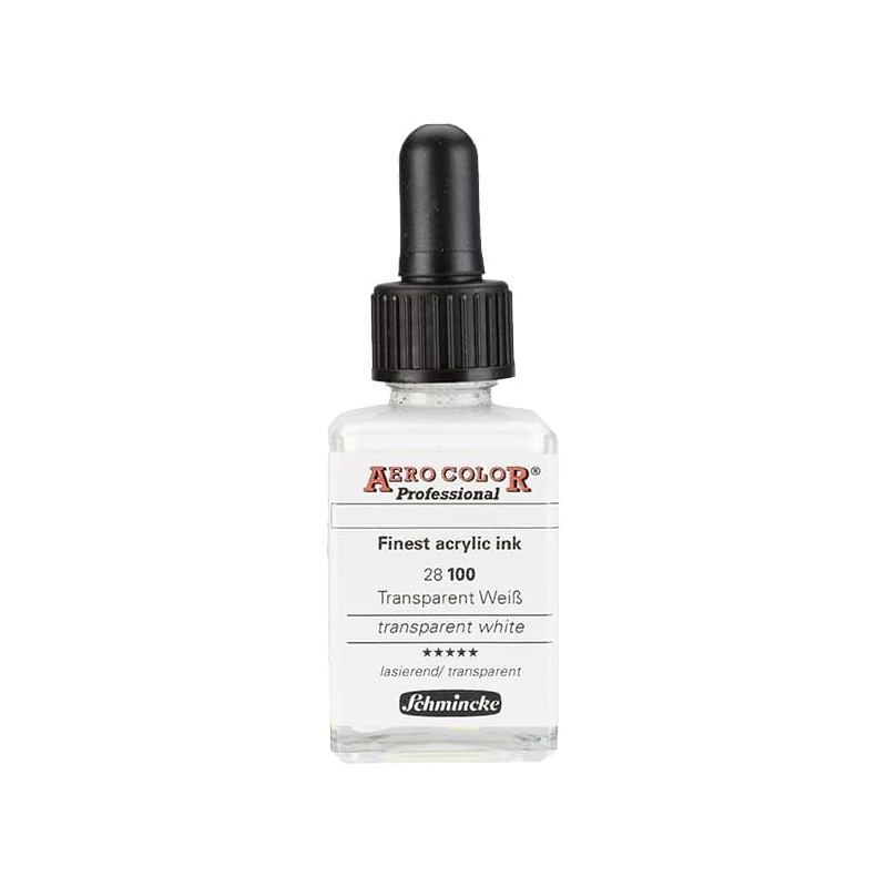 Schmincke AERO COLOR profesionalna boja za pištolj za retuširanje, 28 ml- 100, transparent white