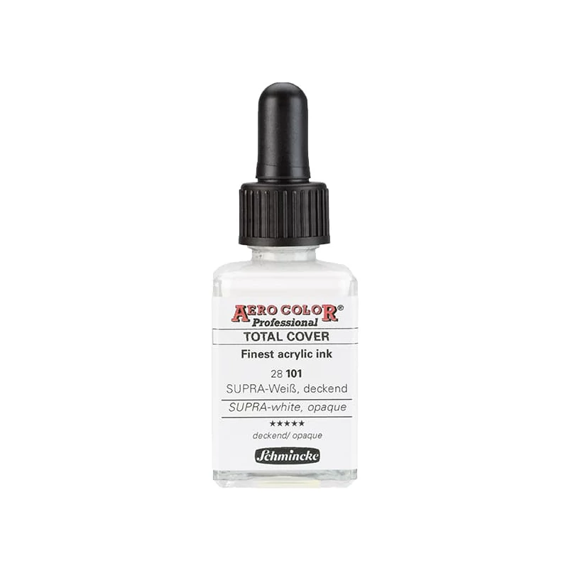Schmincke AERO COLOR profesionalna boja za pištolj za retuširanje, 28 ml- 101, SUPRA-white, opaque