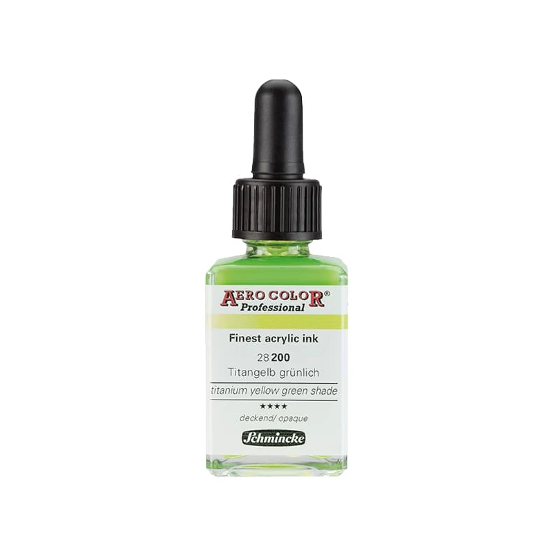 Schmincke AERO COLOR profesionalna boja za retuš pištolj, 28 ml - 200, titan žuto zelena nijansa