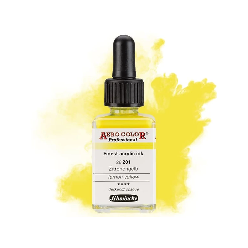 Schmincke AERO COLOR profesionalna boja za pištolj za retuširanje, 28 ml- 201, lemon yellow