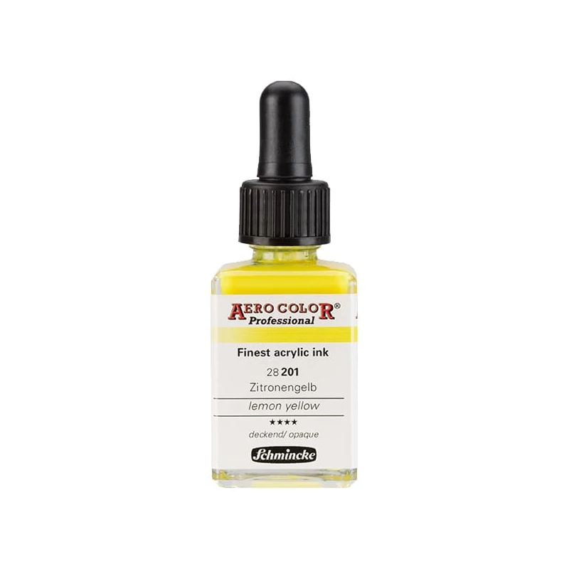 Schmincke AERO COLOR profesionalna boja za pištolj za retuširanje, 28 ml- 201, lemon yellow