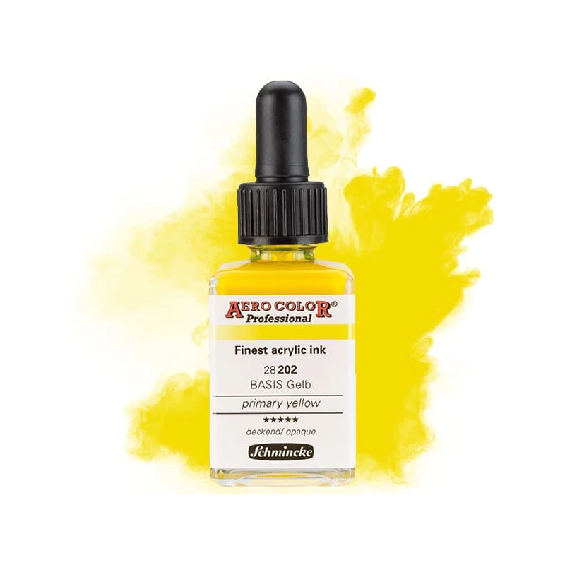 Schmincke AERO COLOR profesionalna boja za pištolj za retuširanje, 28 ml- 202, primary yellow