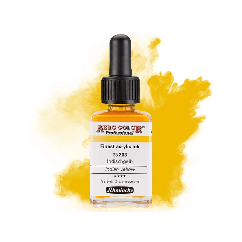 Schmincke AERO COLOR profesionalna boja za pištolj za retuširanje, 28 ml- 203, indian yellow
