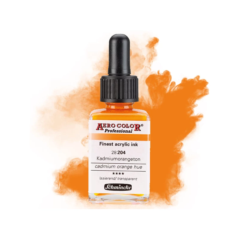 Schmincke AERO COLOR profesionalna boja za pištolj za retuširanje, 28 ml- 204, cadmium orange hue