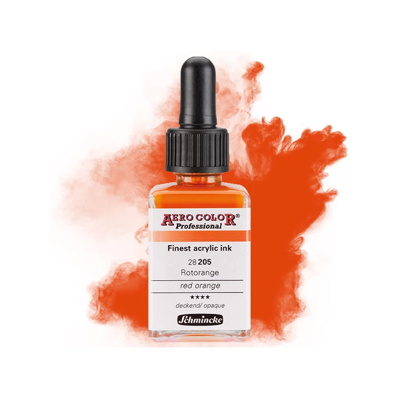 Schmincke AERO COLOR profesionalna boja za pištolj za retuširanje, 28 ml- 205, red orange