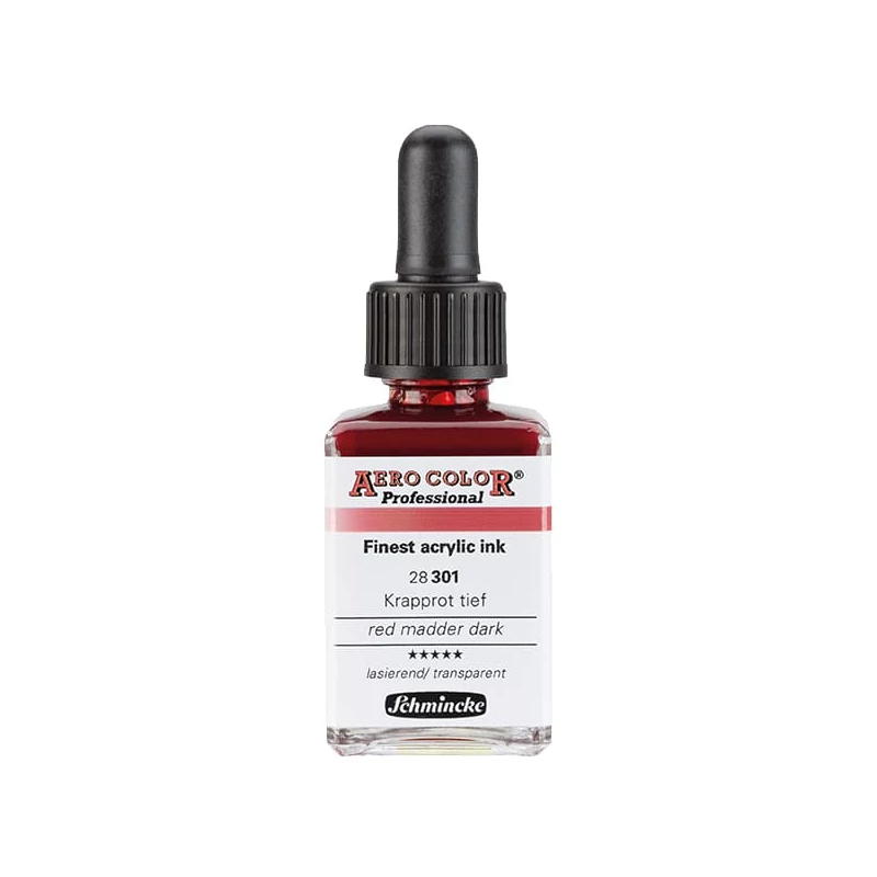 Schmincke AERO COLOR profesionalna boja za pištolj za retuširanje, 28 ml- 301, red madder dark