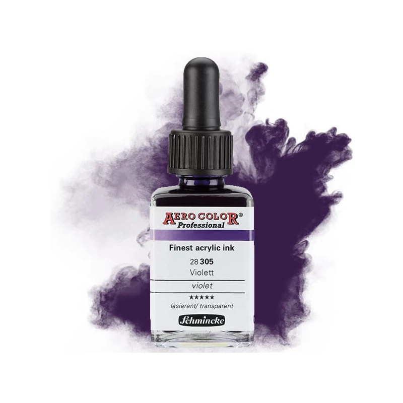 Schmincke AERO COLOR profesionalna boja za pištolj za retuširanje, 28 ml- 305, violet