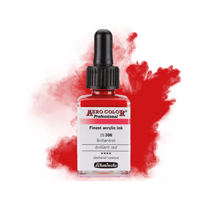 Schmincke AERO COLOR profesionalna boja za pištolj za retuširanje, 28 ml- 306, brilliant red