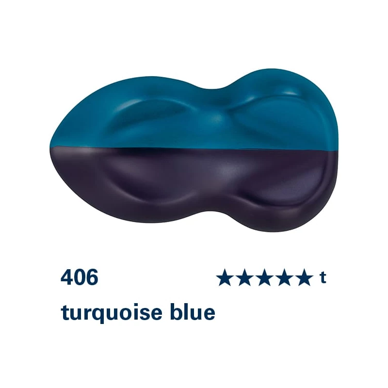 Schmincke AERO COLOR profesionalna boja za pištolj za retuširanje, 28 ml- 406, turquoise blue