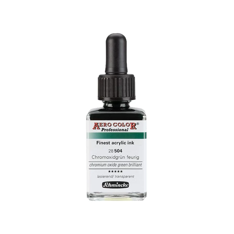 Schmincke AERO COLOR profesionalna boja za pištolj za retuširanje, 28 ml- 504, chromium oxide green brilliant