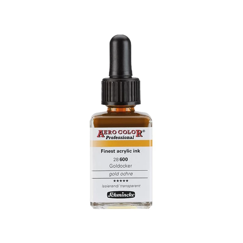 Schmincke AERO COLOR profesionalna boja za pištolj za retuširanje, 28 ml- 600, gold ochre