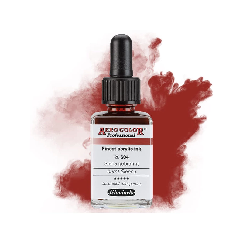 Schmincke AERO COLOR profesionalna boja za pištolj za retuširanje, 28 ml- 604, burnt sienna