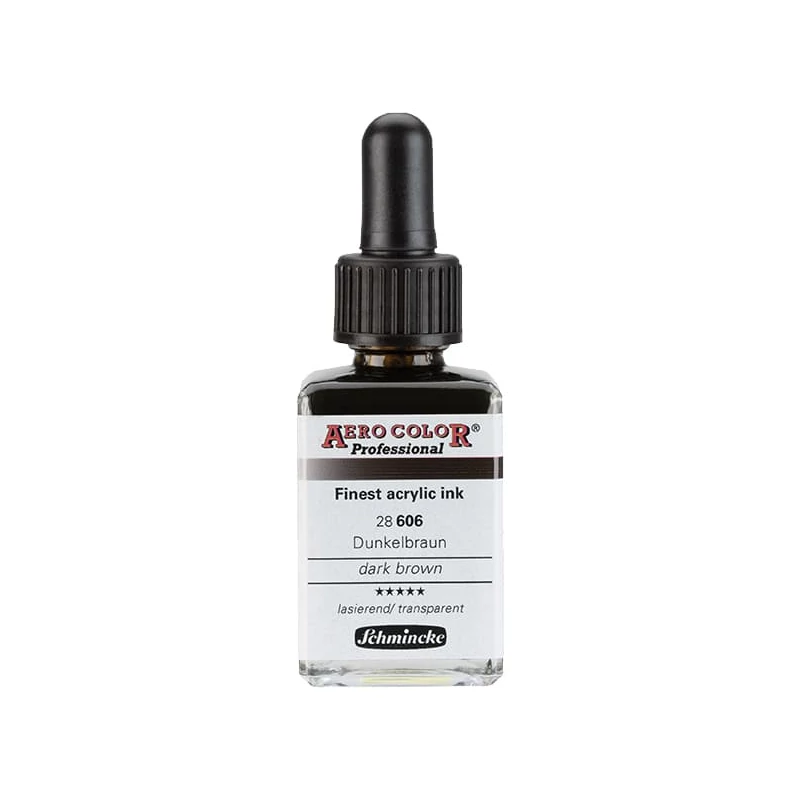 Schmincke AERO COLOR profesionalna boja za pištolj za retuširanje, 28 ml- 606, dark brown