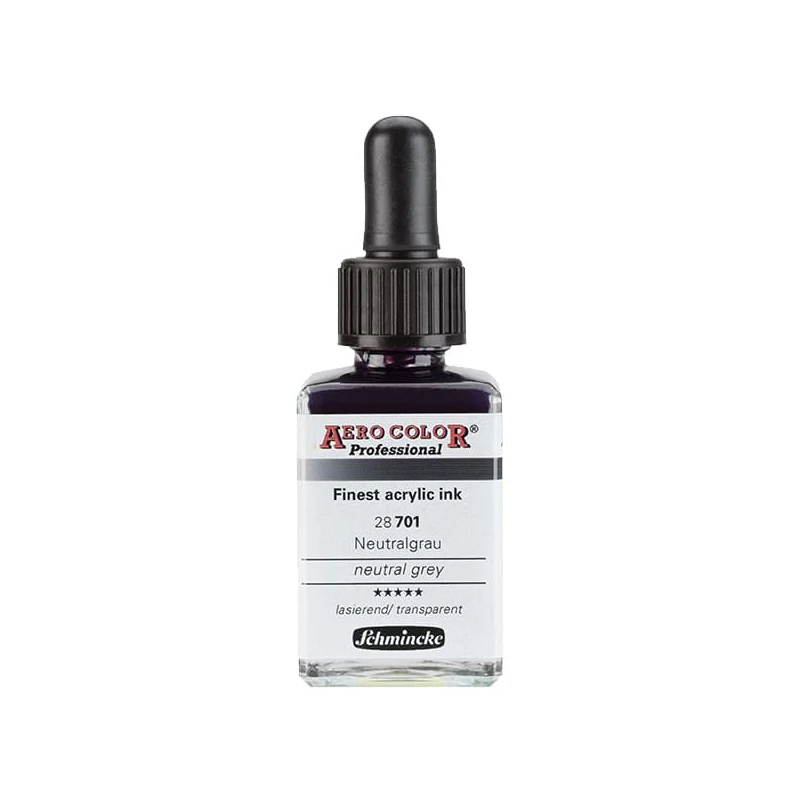 Schmincke AERO COLOR profesionalna boja za pištolj za retuširanje, 28 ml- 701, neutral grey