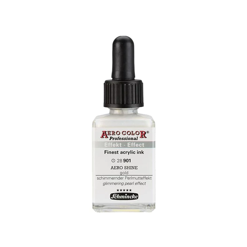 Schmincke AERO COLOR profesionalna boja za pištolj za retuširanje, 28 ml- 901, AERO SHINE gold