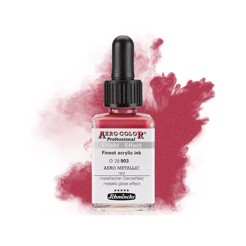 Schmincke AERO COLOR profesionalna boja za pištolj za retuširanje, 28 ml- 903, AERO METALLIC red