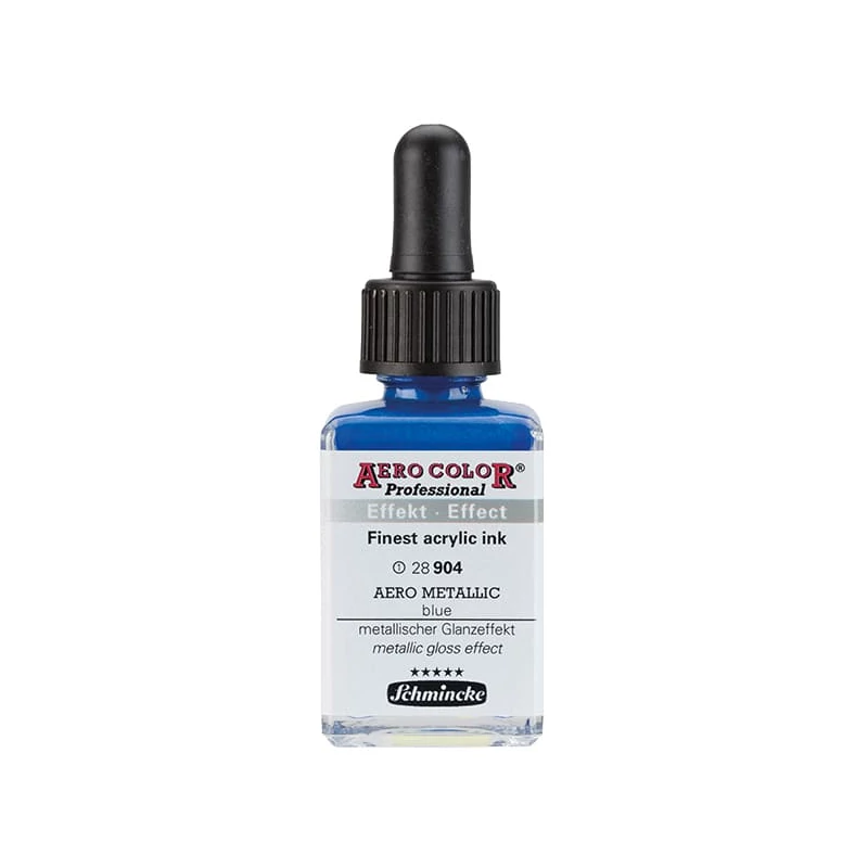 Schmincke AERO COLOR profesionalna boja za pištolj za retuširanje, 28 ml- 904, AERO METALLIC blue