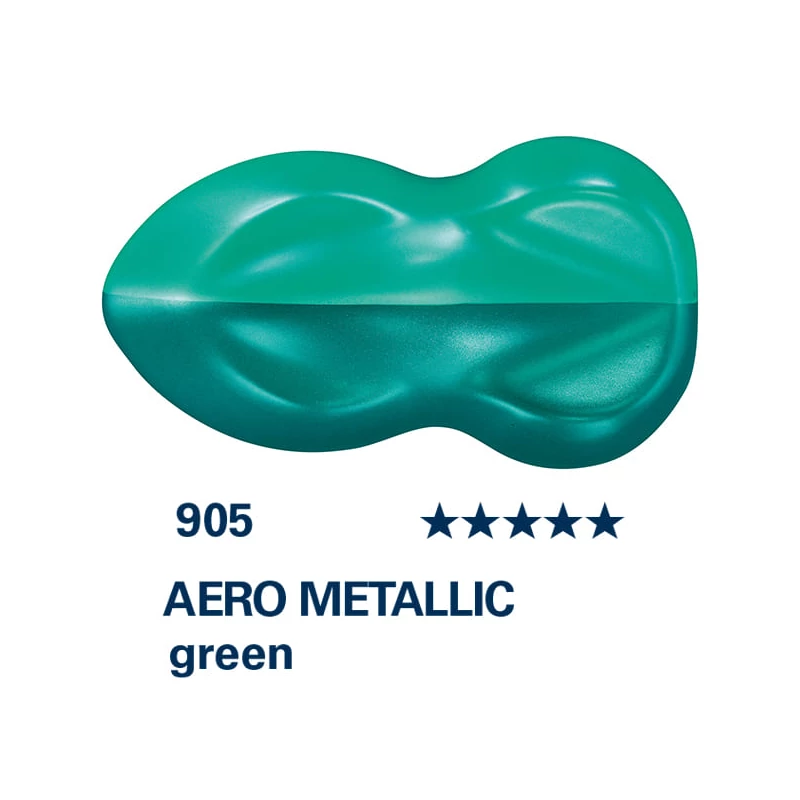 Schmincke AERO COLOR profesionalna boja za pištolj za retuširanje, 28 ml- 905, AERO METALLIC green