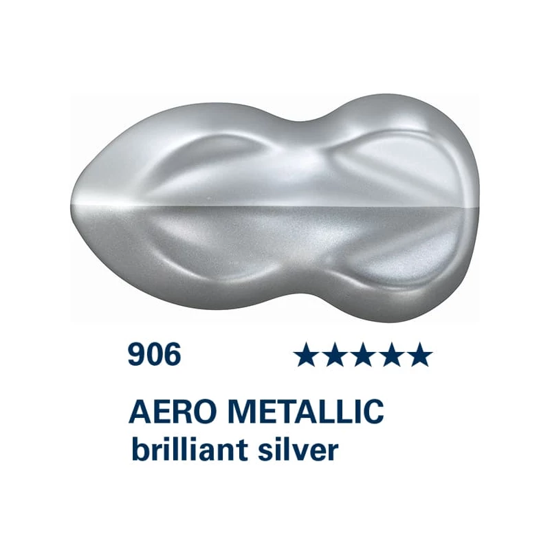 Schmincke AERO COLOR profesionalna boja za pištolj za retuširanje, 28 ml- 906, AERO METALLIC brilliant silver