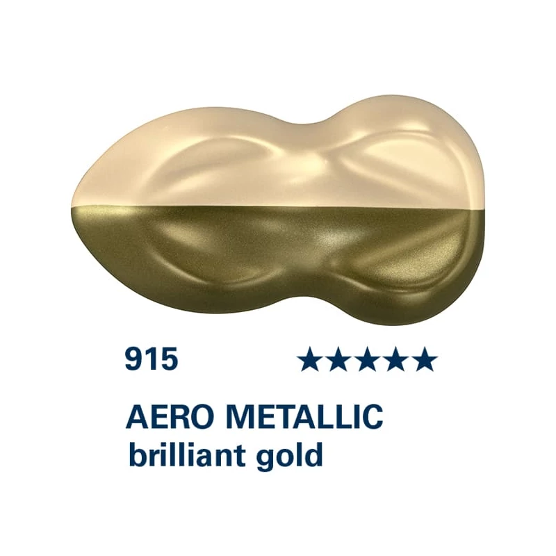 Schmincke AERO COLOR profesionalna boja za pištolj za retuširanje, 28 ml- 915, AERO METALLIC brilliant gold
