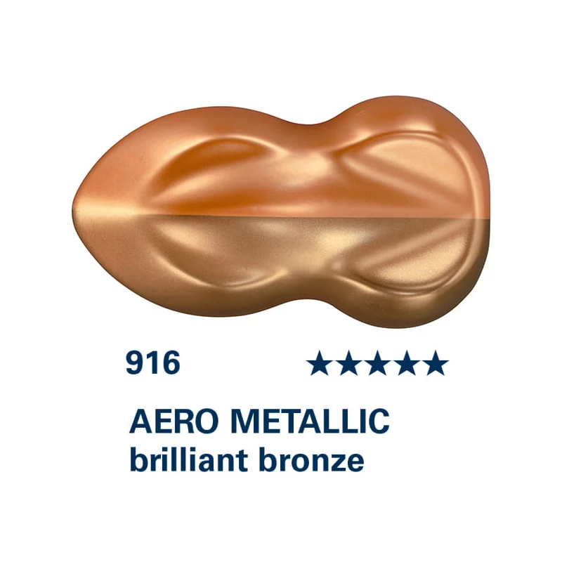 Schmincke AERO COLOR profesionalna boja za pištolj za retuširanje, 28 ml- 916, AERO METALLIC brilliant bronze