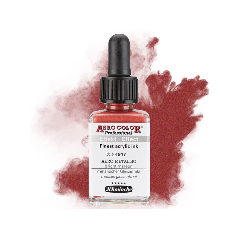 Schmincke AERO COLOR profesionalna boja za pištolj za retuširanje, 28 ml- 917, AERO METALLIC bright maroon