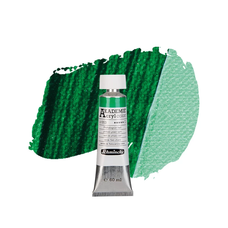 Schmincke Akademie akrilfesték, 60 ml - 553, phthalo green light