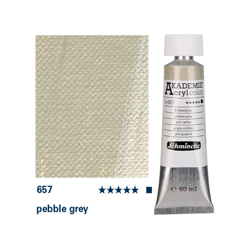 Schmincke Akademie akrilna boja, 60 ml - 657, pebble grey