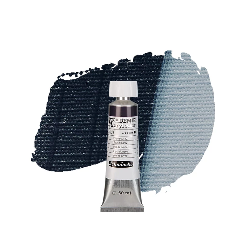 Schmincke Akademie akrilfesték, 60 ml - 658, Payne's grey