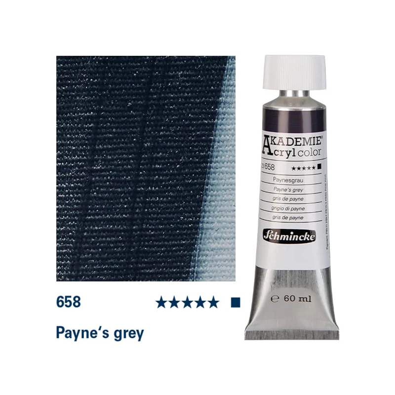 Schmincke Akademie akrilna boja, 60 ml - 658, payne's grey